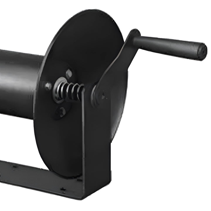 Master 3/8" x 100' Steel Open Air Compressor Hose Storage Reel, Black (Open Box) - VMInnovations