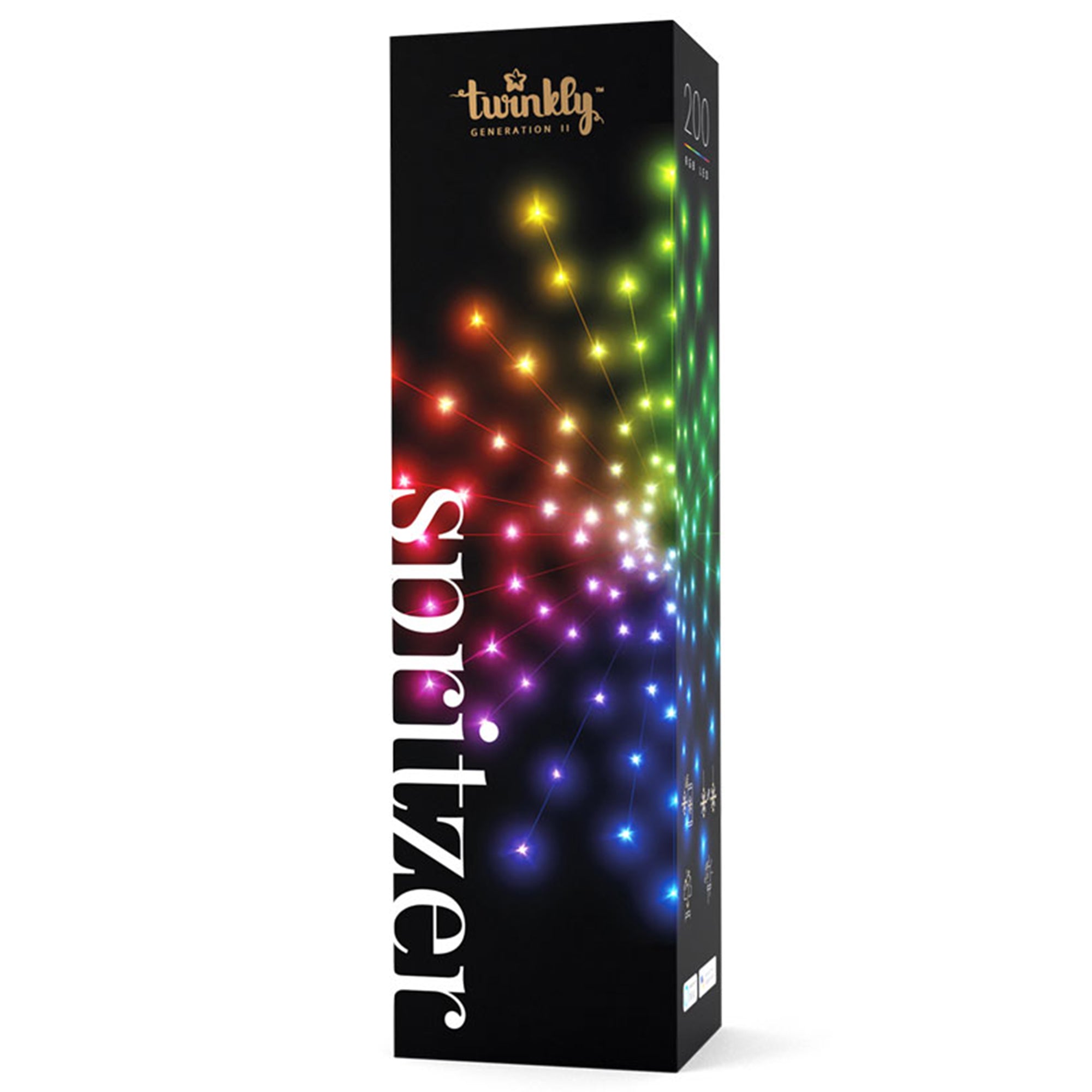 Twinkly 200 LED RGB Multicolor Decor Spritzer Lights w/ USB Music Effects Dongle