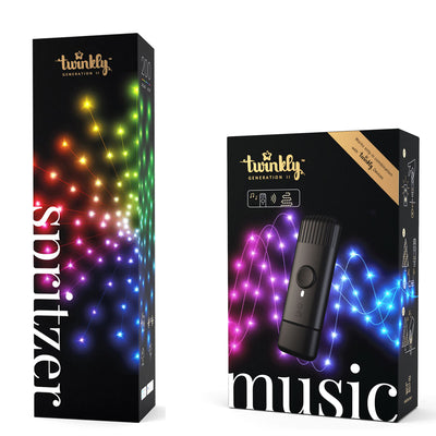 Twinkly 200 LED RGB Multicolor Decor Spritzer Lights w/ USB Music Effects Dongle