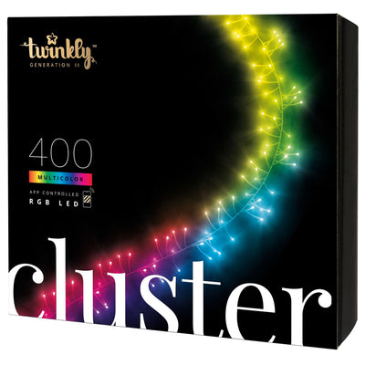 Twinkly Cluster App-Controlled Smart LED Christmas Lights 400 RGB (Used)