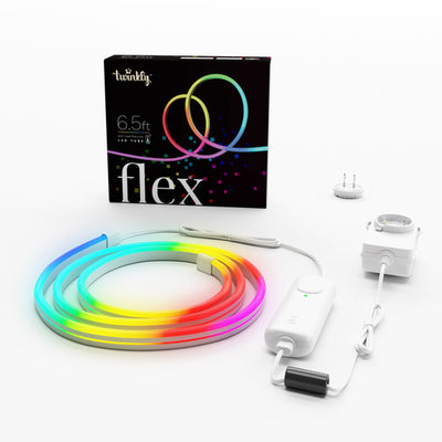 Twinkly Flex App-Controlled Flexible Light Tube RGB 16Mil Colors 6.5'(For Parts)