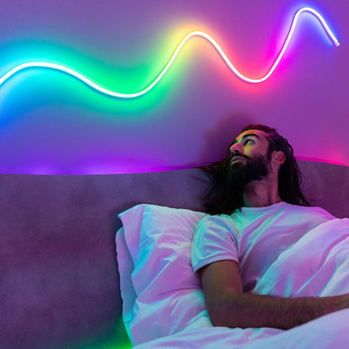 Twinkly Flex App-Controlled Flexible Light Tube RGB 16Mil Colors 6.5'(For Parts)