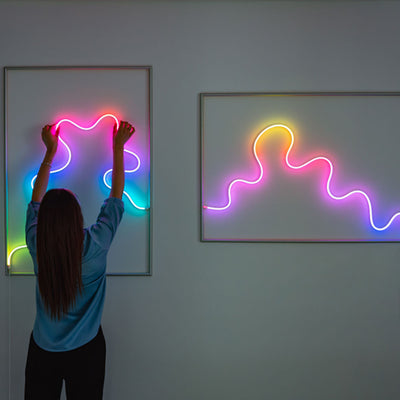 Twinkly Flex App-Controlled Flexible Light Tube RGB 16Mil Colors 6.5'(For Parts)