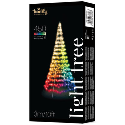 Light Tree App-control Flag-pole Christmas Tree 450 RGB+W 9.8-Ft w/Pole (Used)