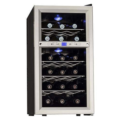 Koldfront Dual Zone Thermoelectric Wine Cooler, Stainless Steel (For Parts)