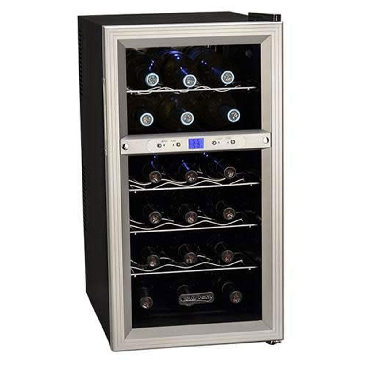 Koldfront 18 Bottle Dual Zone  LED Wine Cooler, Stainless Steel (Damaged)