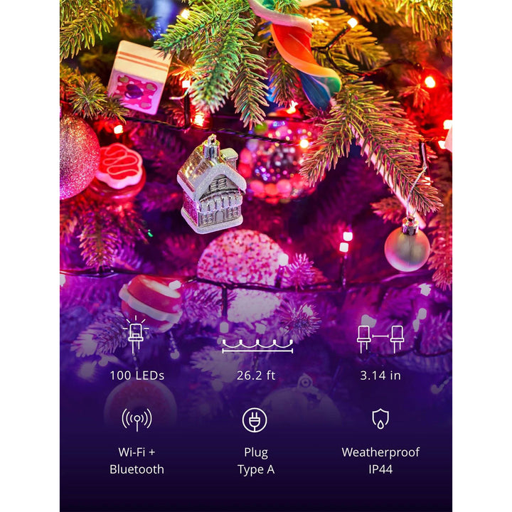 Twinkly Strings App-Controlled Smart LED Christmas Lights 100 Multicolor (Used) - VMInnovations