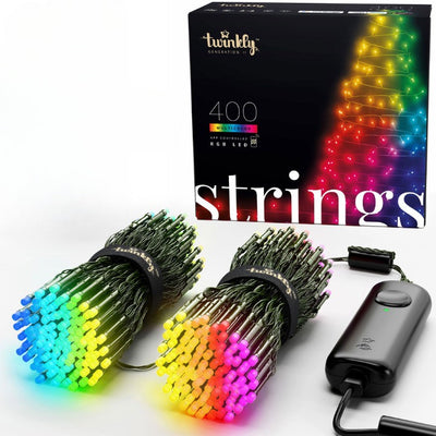 Twinkly Strings App-Controlled Smart LED Christmas Lights 600 Multicolor(2 Pack)