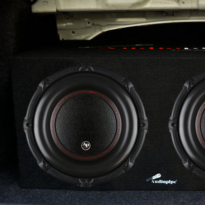 AudioPipe Class AB 4 Channel Amp, 12 In 1500W Subwoofer, and Soundstorm Wire Kit - VMInnovations