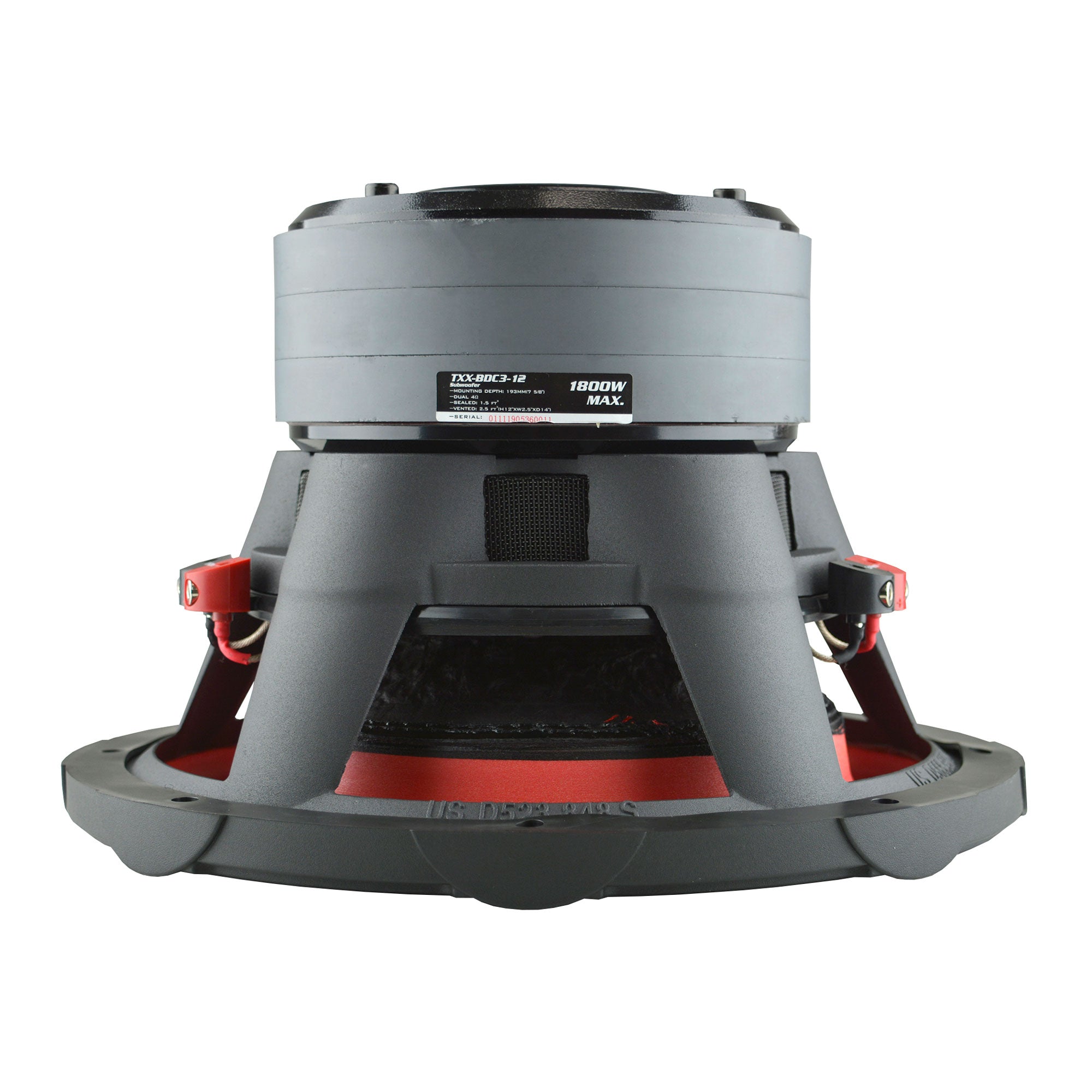 Audiopipe TXX-BD3-12 12 Inch 1800W Car Subwoofer (2 Pack) & Sub Box (2 Pack)
