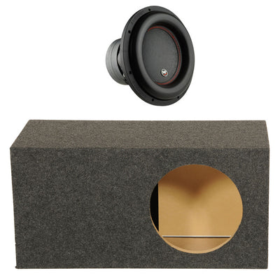 AudioPipe 12" 2200W 2 Ohm Car Audio Subwoofer Quad Stack & Side Ported Enclosure
