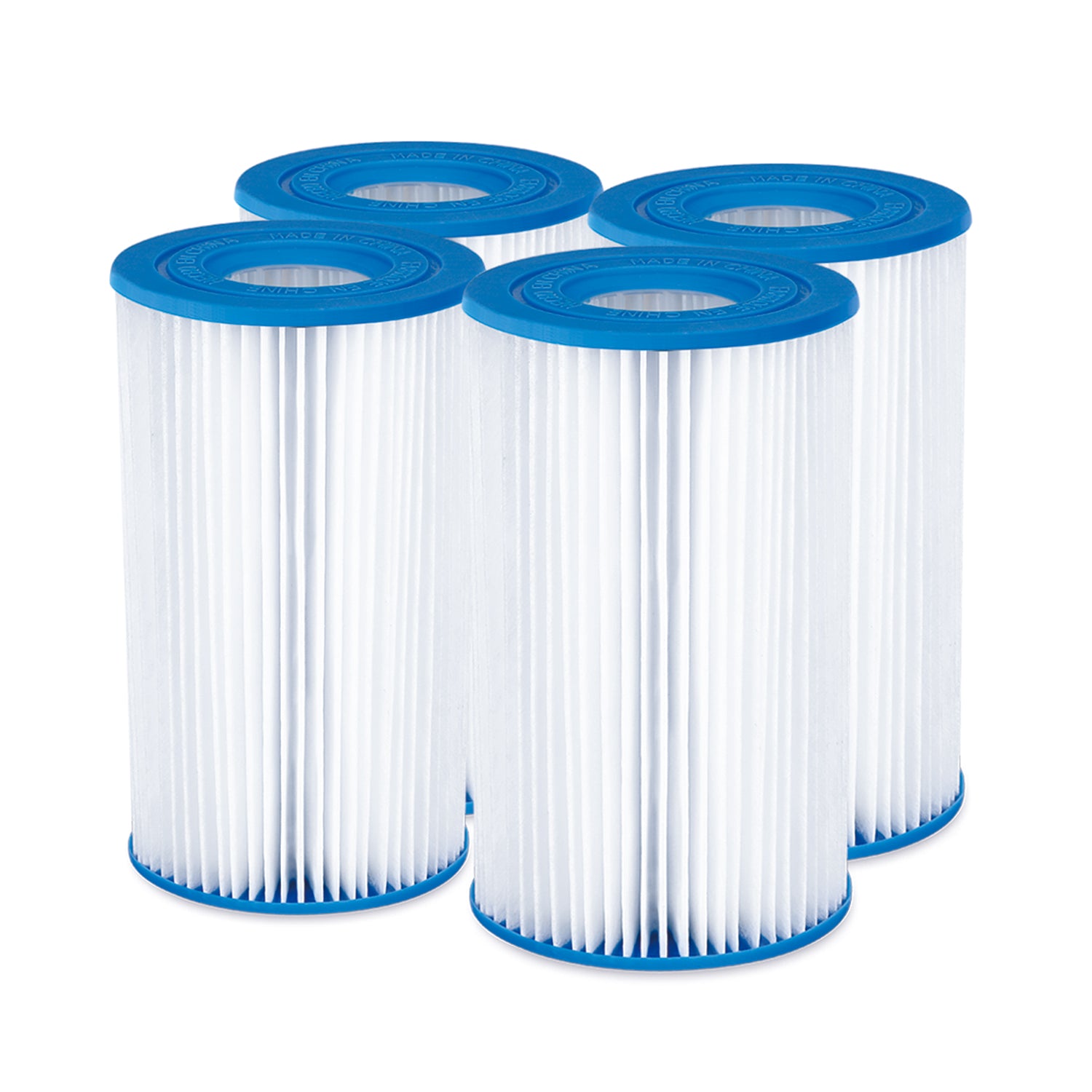 Summer Waves SkimmerPlus Pool Pump Replacement with 4-Pack Spa Filter Cartridge