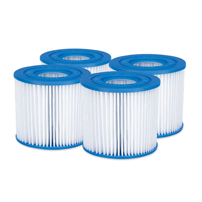 Summer Waves Replacement Type D Pool and Spa Filter Cartridge, 4 Pack (Used)