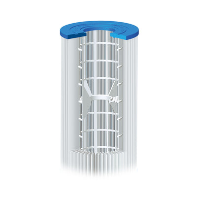 Summer Waves SkimmerPlus Pool Pump Replacement with 4-Pack Spa Filter Cartridge