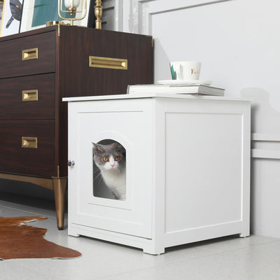 zoovilla Kitty Litter Loo Hidden Litter Box Furniture Enclosure White (Open Box)