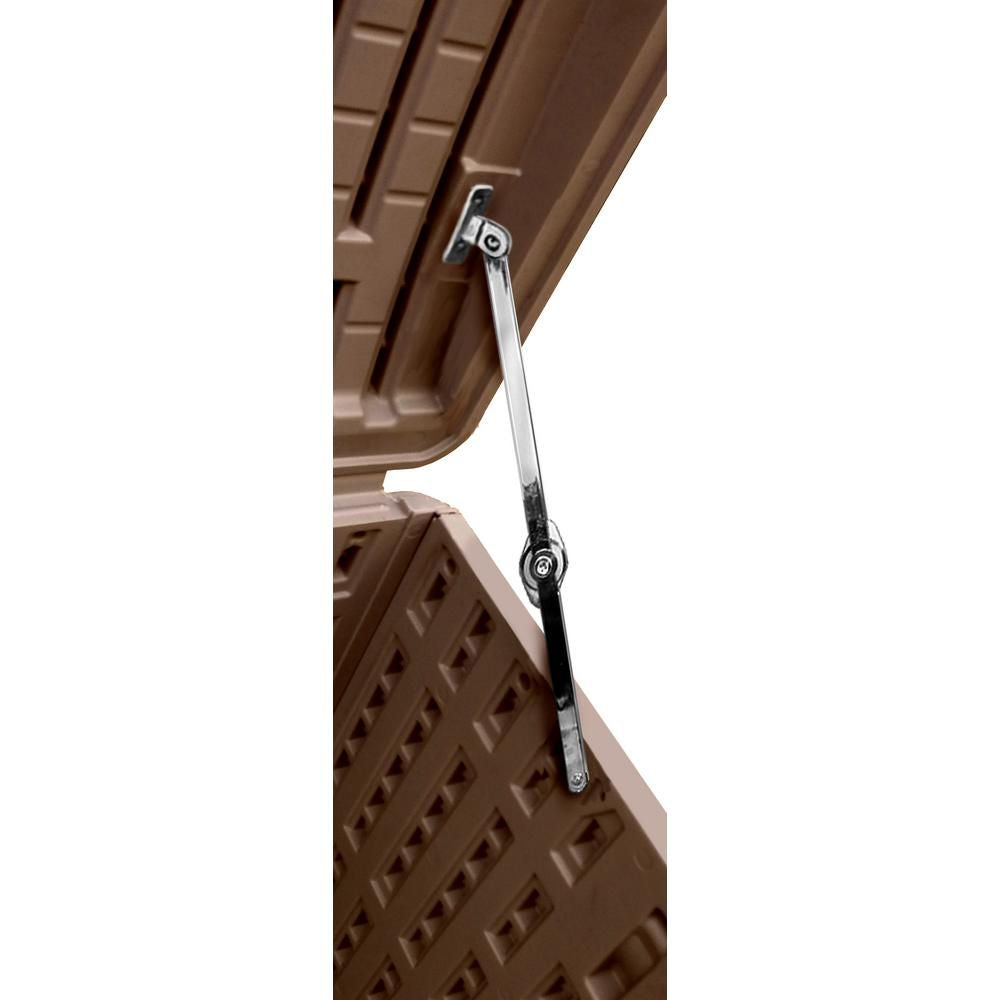 Plastic Development Group 105-Gallon Resin Storage Deck Box, Java Brown (Used) - VMInnovations