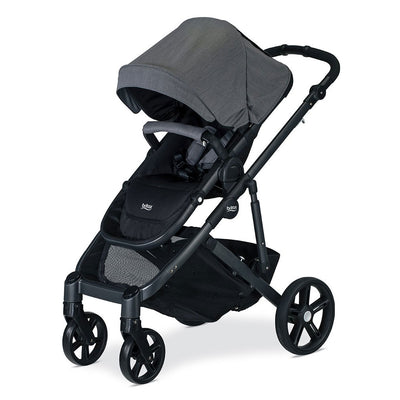 Britax B Ready Gray G3 Folding Reclining Stroller + Second Seat Conversion