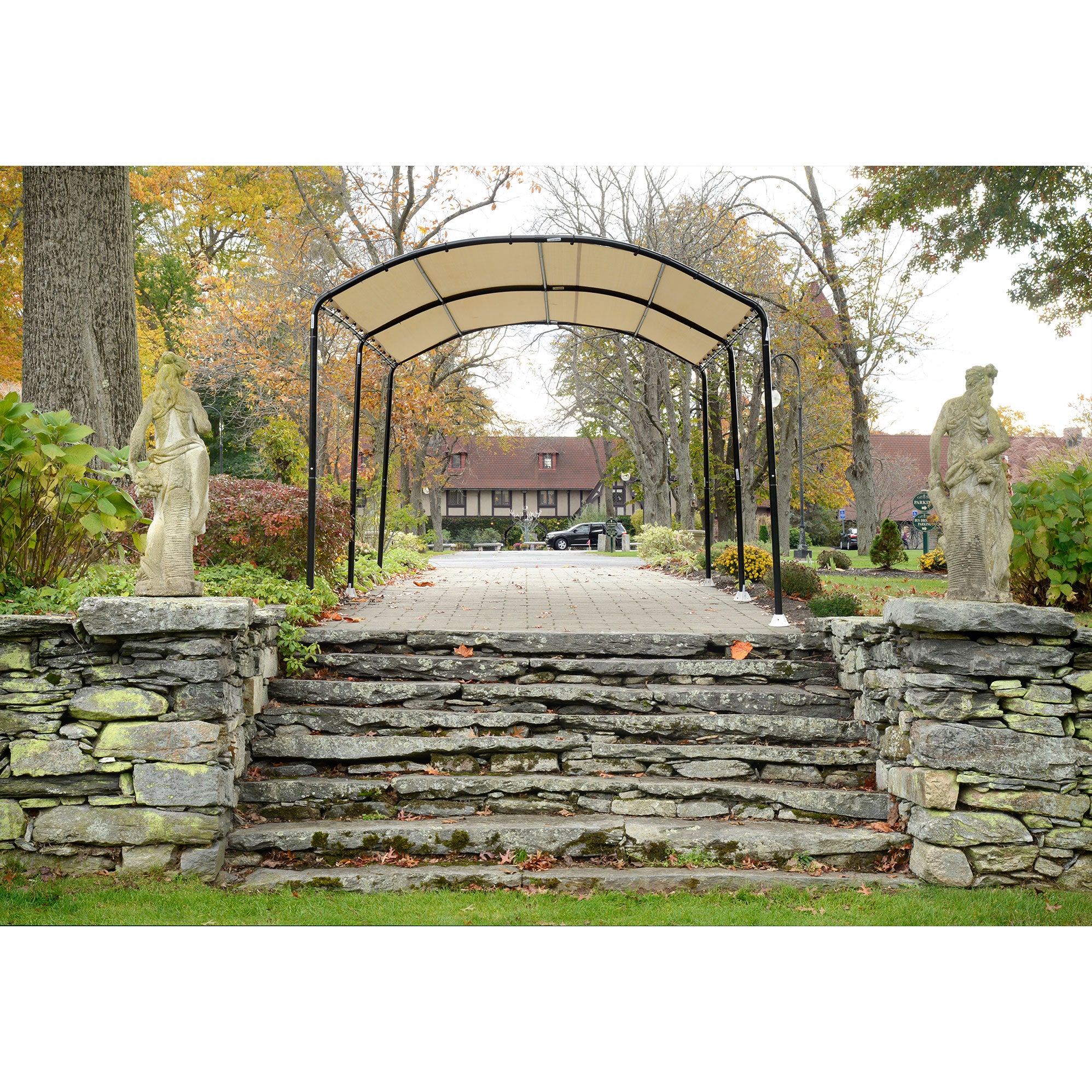 ShelterLogic 25867 18 x 10-Foot Monarc Series All-Purpose Canopy, Sandstone