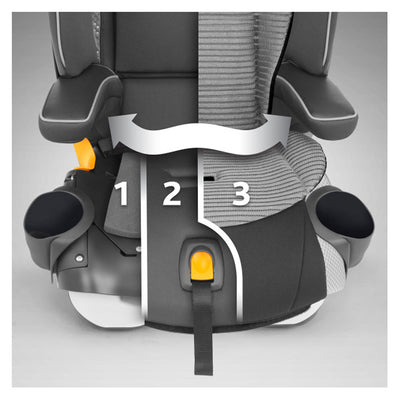 Chicco Q Collection MyFit Zip Air Car Seat with Harness Plus Booster Seat, Black - VMInnovations