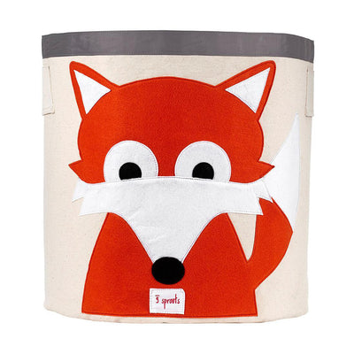 3 Sprouts Canvas Kids Storage Bin, Fox and 3 Sprouts Canvas Storage Bin, Lion