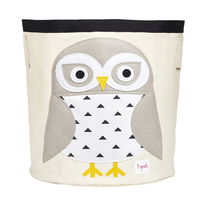 3 Sprouts Canvas Storage Bin Laundry Toy Baskets, Raccoon, Owl, Fox, & Deer