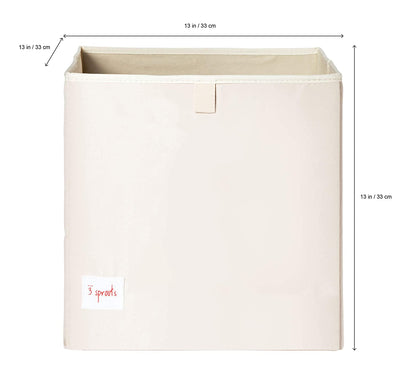 3 Sprouts Kids Children's Foldable Fabric Storage Cube Box, Pink Unicorn (Used) - VMInnovations