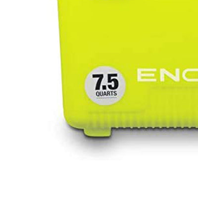 ENGEL 7.5 Qt Leak Proof Odor Resistant Insulated Cooler Drybox, Yellow High Viz
