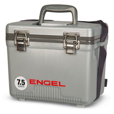 Engel 7.5-Qt EVA Gasket Seal Ice and DryBox Cooler, Silver (Open Box)