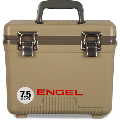Engel 7.5-Qt EVA Gasket Seal Ice and DryBox Cooler w/ Carry Handles, Tan (Used)