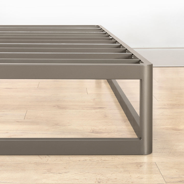 Mellow Ace of Base Metal Platform Low Profile Bed Frame, Round 12 Inch, King