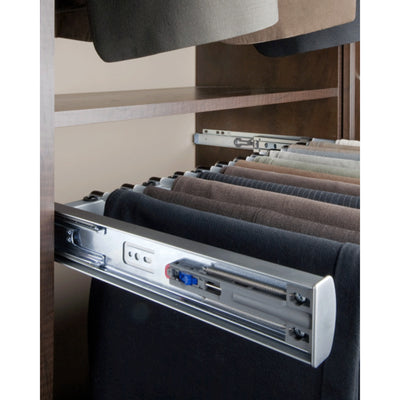 Rev-A-Shelf Sidelines PSCSL-1814SC-SC 18" Soft Close Pants Rack, Satin Chrome