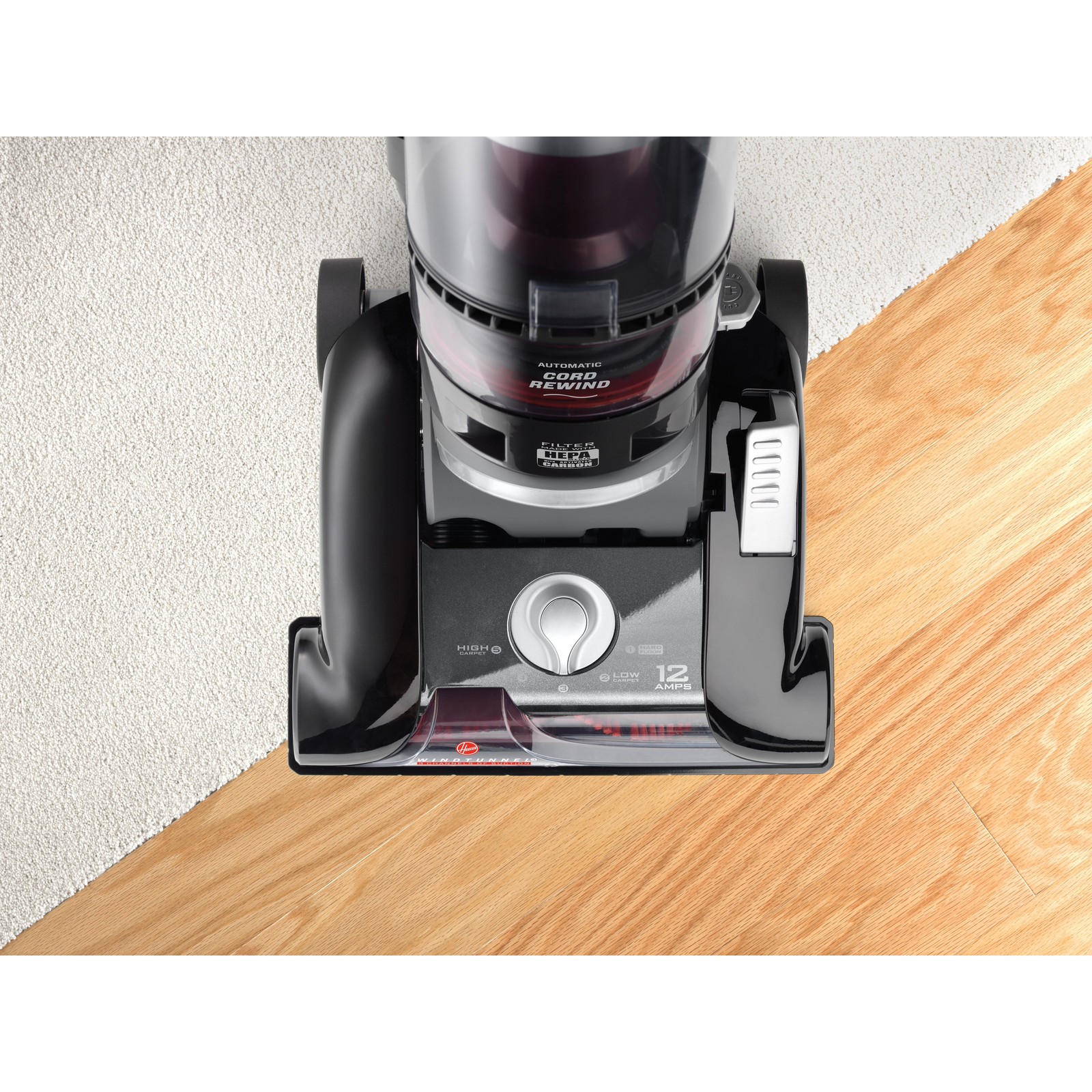 Hoover WindTunnel Refurbished 3-Cord Rewind Bagless Upright Vacuum (Incomplete)