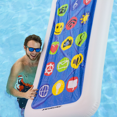Swimline Smart Phone Float Inflatable Adult Swimming Pool Water Floating Raft