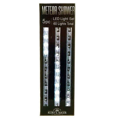 Kurt Adler Indoor/Outdoor 5Pc 11.81" 90 LED Meteor Shower Snowfall Lights White