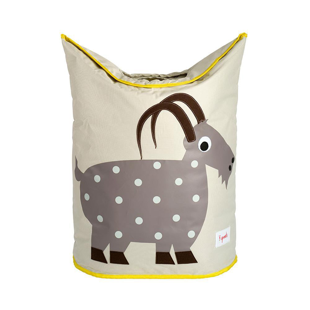 3 Sprouts Baby Laundry Hamper Storage Basket Organizer Bin for Nursery, Goat