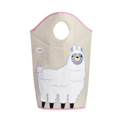3 Sprouts Baby Laundry Hamper Storage Basket Bin for Nursery, 1 Llama & 1 Goat