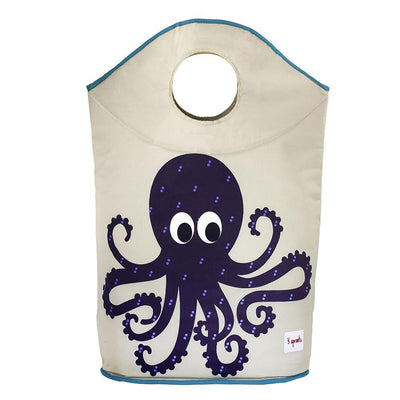 3 Sprouts Baby Hamper Storage Basket Bin for Nursery, 1 Octopus & 1 Polar Bear