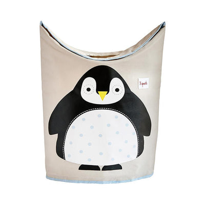 3 Sprouts Baby Laundry Hamper Storage Basket Bin, Penguin & Polar Bear (2 Pack)