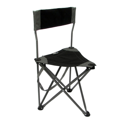TravelChair Ultimate Slacker 2.0 Outdoor Folding Stool Seat, Black (Open Box) - VMInnovations