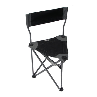 TravelChair Ultimate Slacker 2.0 Outdoor Folding Stool Seat, Black (Open Box) - VMInnovations