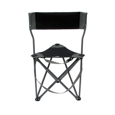 TravelChair Ultimate Slacker 2.0 Outdoor Folding Stool Seat, Black (Open Box) - VMInnovations