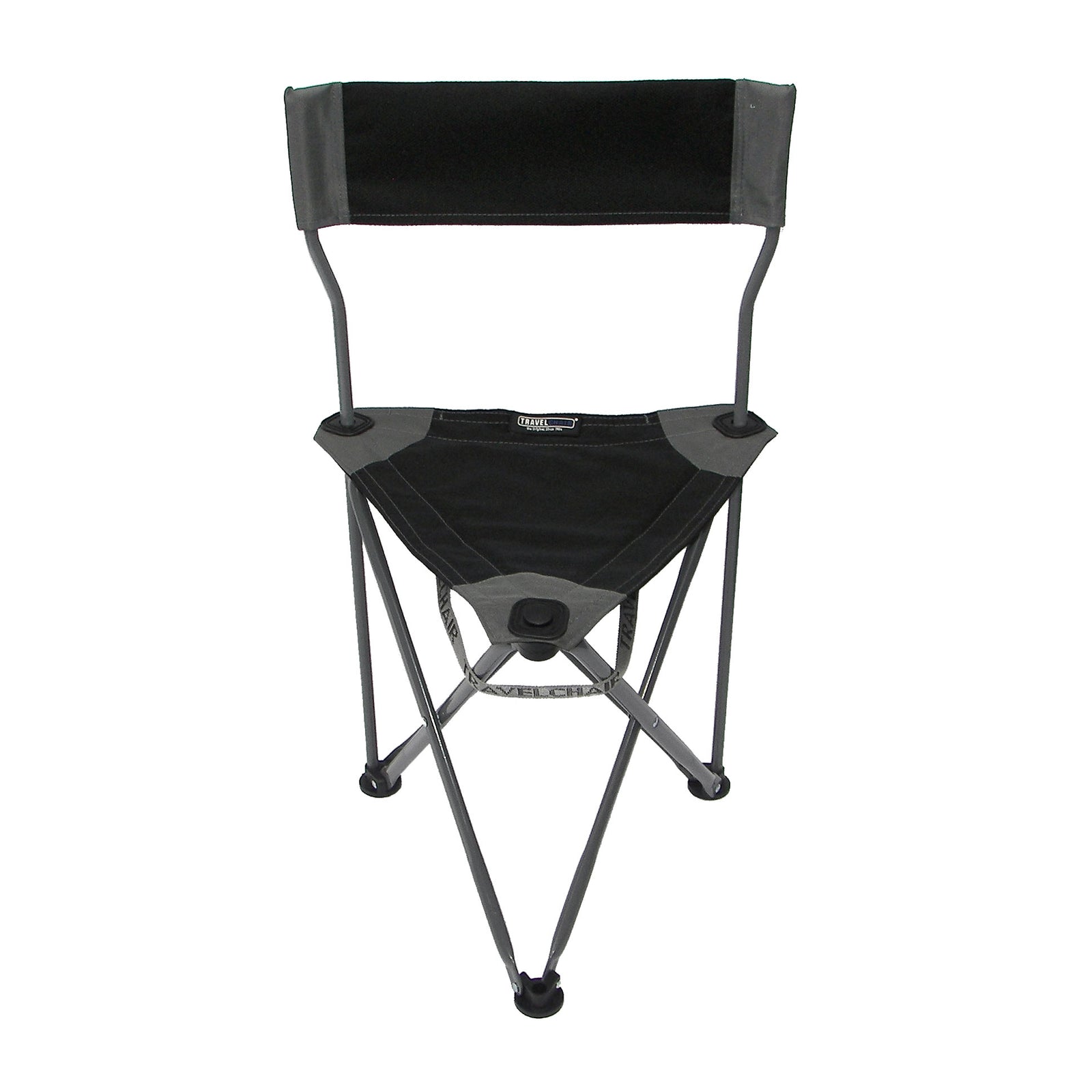 TravelChair Ultimate Slacker 2.0 Outdoor Folding Stool Seat, Black (Open Box) - VMInnovations