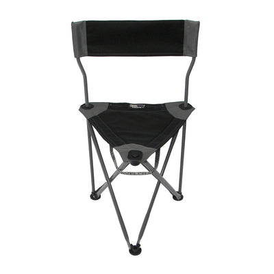 TravelChair Ultimate Slacker 2.0 Outdoor Folding Stool Seat, Black (Open Box) - VMInnovations