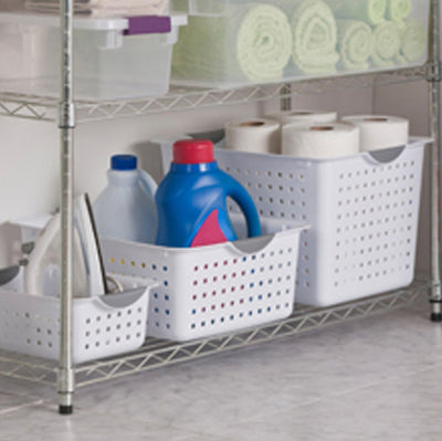 Sterilite Large Ultra Plastic Storage Bin Organizer Basket (Open Box)
