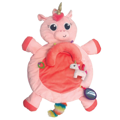 Little Tikes 3 in 1 Infant Tummy Time Plush Pillow Playmat, Unicorn (2 Pack) - VMInnovations