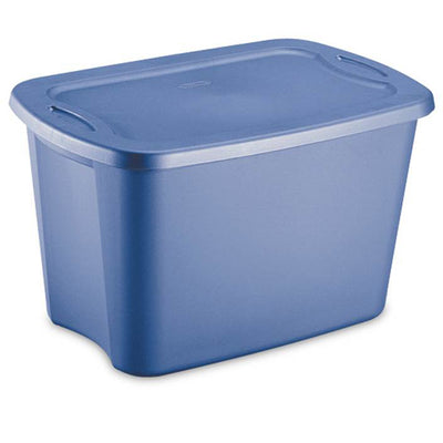 18201009 Plastic Latching 10 Gallon Storage Container Tote Box (Open Box)