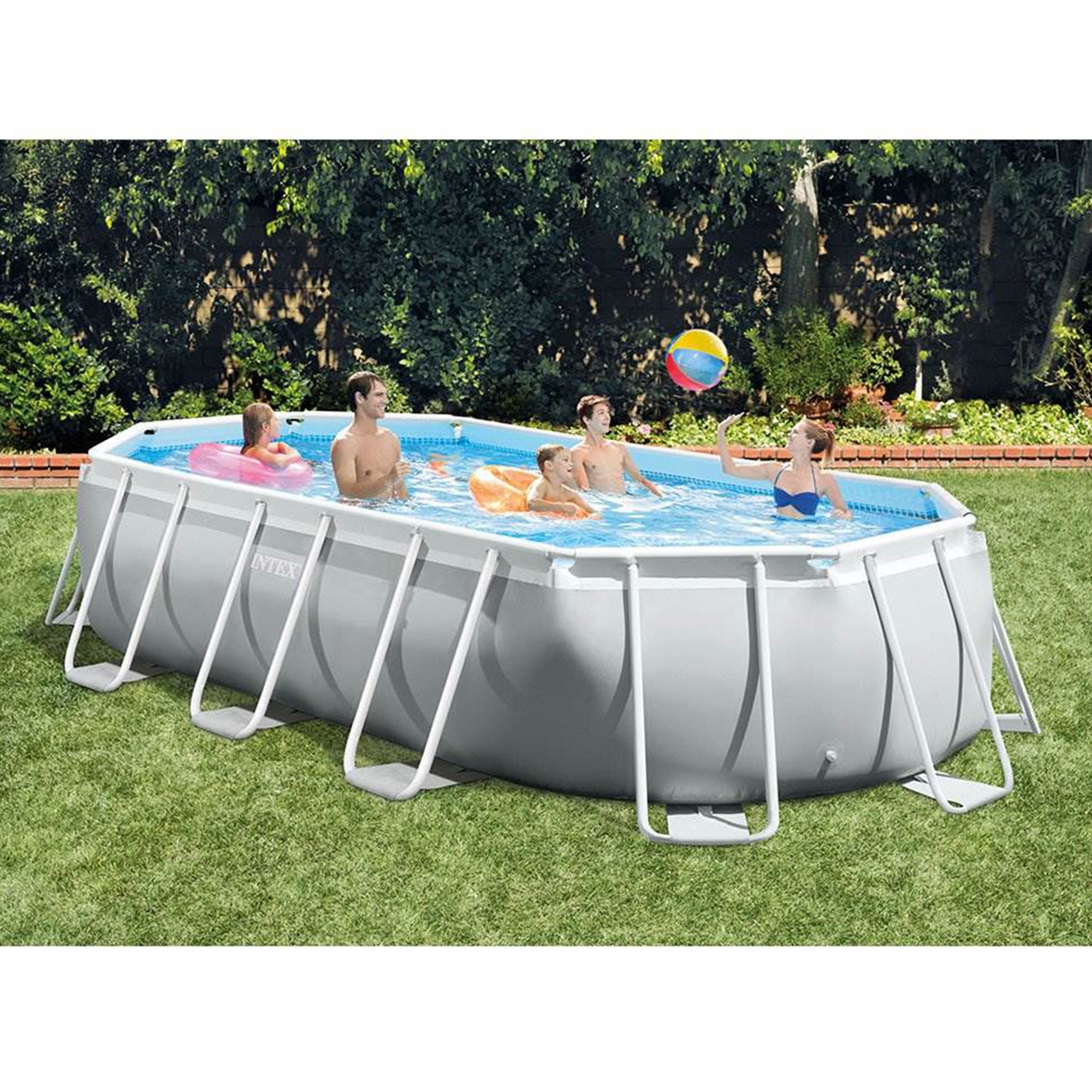 Intex 16.5ft x 9ft x 48in Rectangular Pool Set w/ Filter Cartridges (6 Pack) - VMInnovations