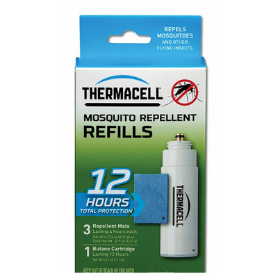 Thermacell 12-Hour Mosquito Repeller Refill Packs w/ 3 Mats & 1 Fuel Cartridge