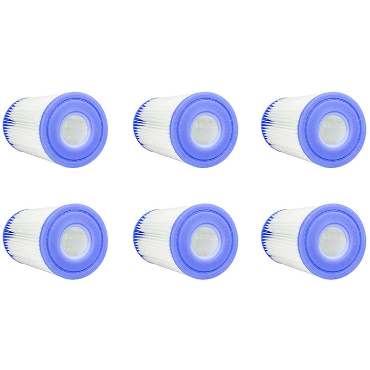 Intex 16.5ft x 9ft x 48in Rectangular Pool Set w/ Filter Cartridges (6 Pack)