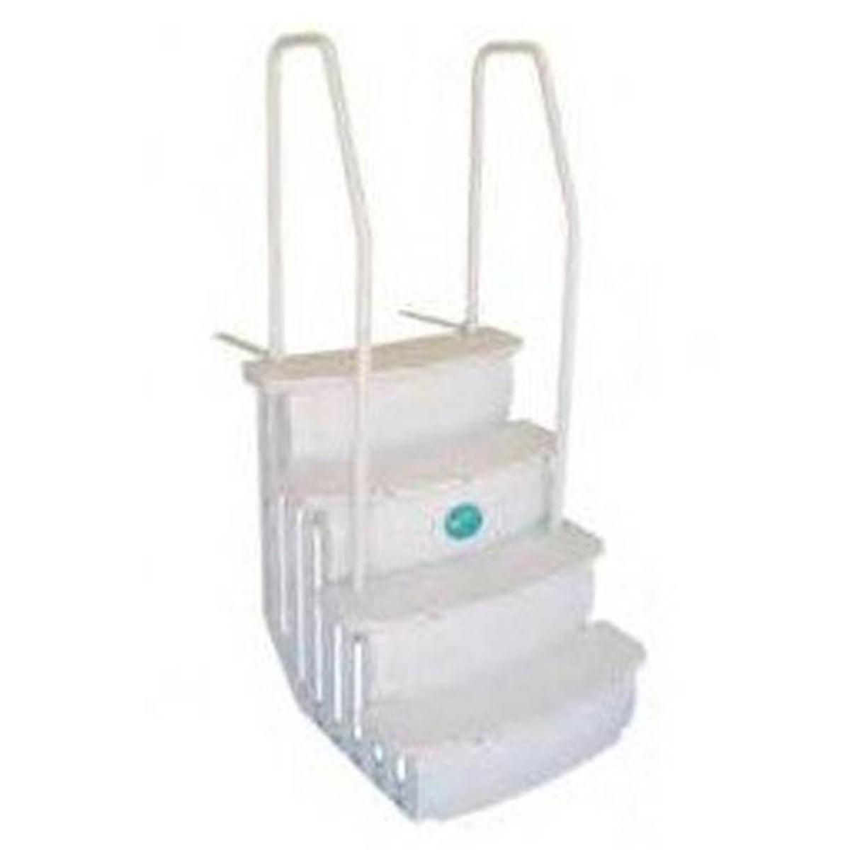 Main Access iStep Above Ground Swimming Pool Deck Entry Steps Ladder & LED Light - VMInnovations